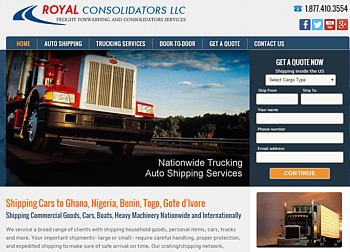 Container consolidators shipping services